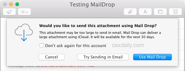 default program installed on mac os:x for mail